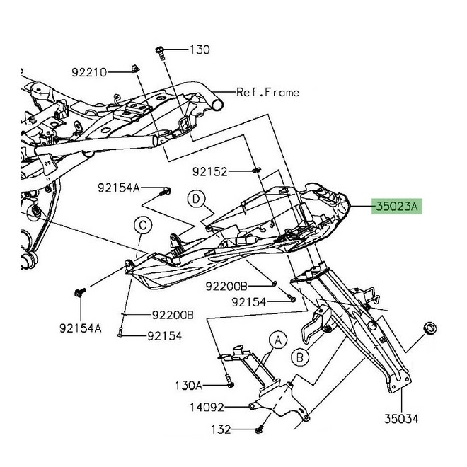 Ampoule clignotant arrière Kawasaki Z800 (2013-2016)