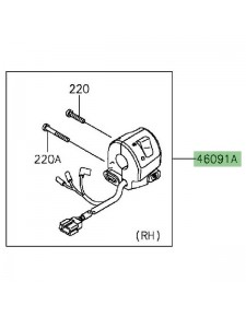 Commodo droit Kawasaki Z800 (2013-2016) | Réf. 460910487