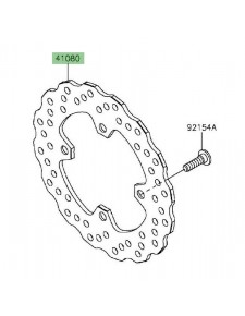 Disque de frein arrière Kawasaki Er-6f (2012-2016) | Réf. 410800162