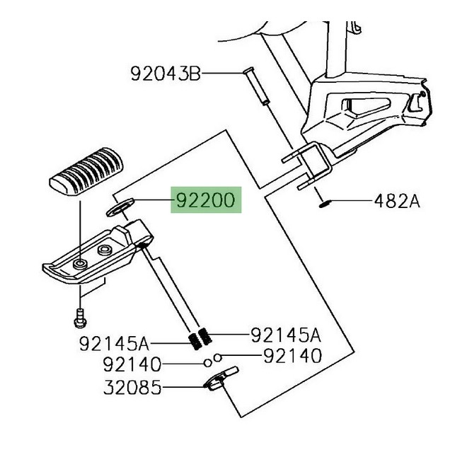 Rondelle 16X26X2.3 Kawasaki 922000043 | Moto Shop 35