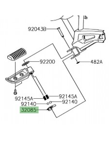 Rondelle frein Kawasaki 320850047 | Moto Shop 35