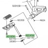 Ressort repose-pieds passager Kawasaki | Réf. 921451319