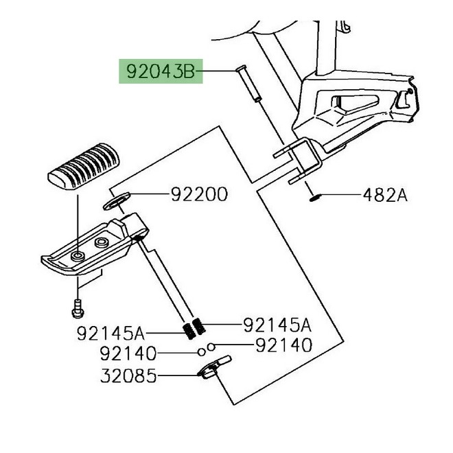 Goupille 6x34 Kawasaki 920431271 | Moto Shop 35