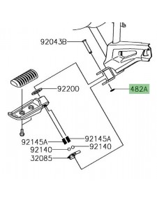 Circlip repose-pieds passager Kawasaki | Réf. 482EA5000