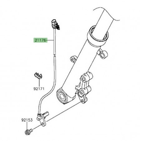 Câble ABS roue avant Kawasaki Er-6f ABS (2012-2016) | Réf. 211760702