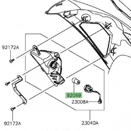 Ampoule clignotants avant Kawasaki Er-6f (2012-2016) | Réf. 920690058