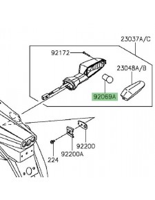 Ampoule (12V/10W) de clignotant arrière Kawasaki Er-6f (2012-2016) | Réf. 920690106