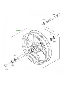 Jante avant Kawasaki Er-6n (2012-2016) | Réf. 410730567QT