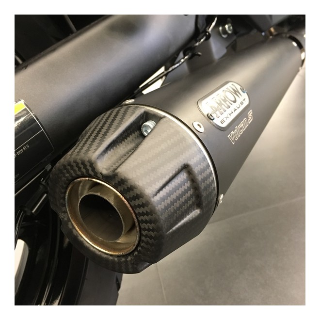 Ligne complète noir mat Arrow Kawasaki Vulcan S (2021-2023) | Réf. 258EXP0103