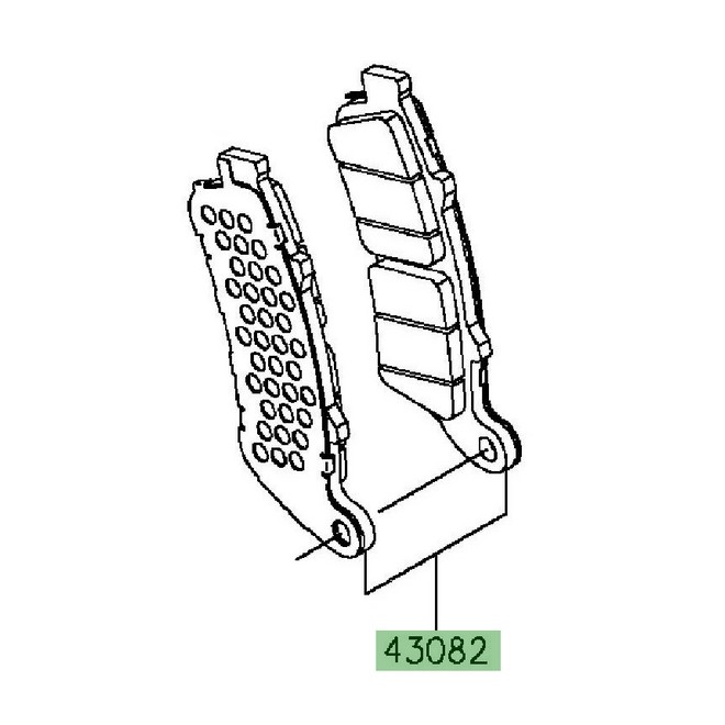 Plaquettes de frein avant Kawasaki Vulcan S (2015-2016) | Réf. 430820152