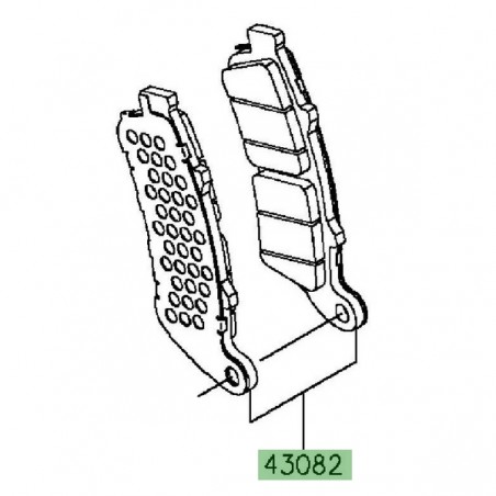 Plaquettes de frein avant Kawasaki Vulcan S (2015-2016) | Réf. 430820152