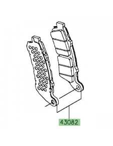 Plaquettes de frein avant Kawasaki Vulcan S ABS (2015 et +) | Réf. 430820169