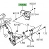 Cache platine repose-pieds droit Kawasaki Vulcan S (2015 et +) | Réf. 14093034918T