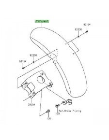 Garde-boue avant peint Kawasaki Vulcan S (2015 et +) | Moto Shop 35