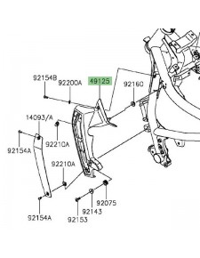 Écope de radiateur Kawasaki Vulcan S (2015 et +)