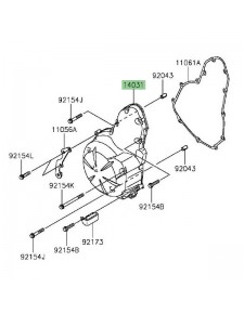 Carter d'alternateur Kawasaki Vulcan S (2015 et +) | Réf. 140310599