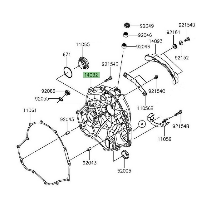 Carter d'embrayage Kawasaki Vulcan S (2015 et +) | Réf. 140320591