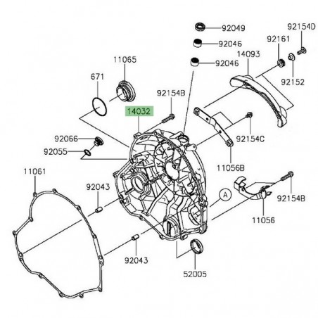 Carter d'embrayage Kawasaki Vulcan S (2015 et +) | Réf. 140320591