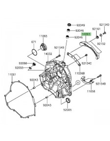Protection carter d'embrayage Kawasaki Vulcan S (2015 et +) | Réf. 140930258