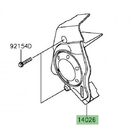 Carter de pignon de sortie de boîte Kawasaki Vulcan S (2015-2016) | Réf. 140260092