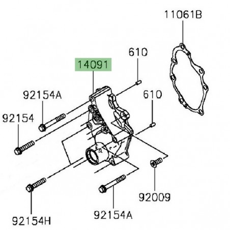 Carter de transmission Kawasaki Vulcan S (2015-2016) | Réf. 140911673