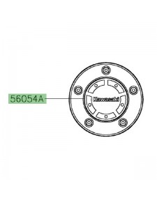 Autocollant carter d'embrayage Kawasaki Vulcan S (2015 et +) | Réf. 560541728