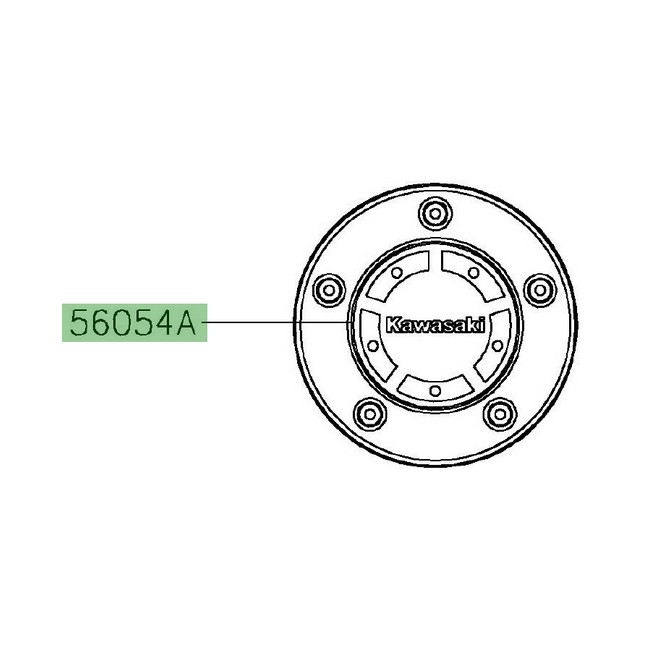 Autocollant carter d'embrayage Kawasaki Vulcan S (2015 et +) | Réf. 560541728