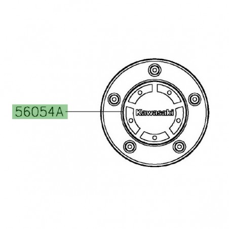 Autocollant carter d'embrayage Kawasaki Vulcan S (2015 et +) | Réf. 560541728