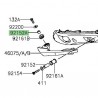 Entretoise poignée passager Kawasaki Er-6n (2012-2016)