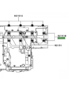 Joint cuivre carters moteur Kawasaki