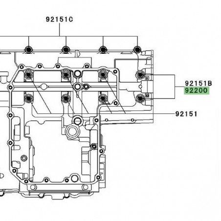 Joint cuivre 9,2x19x2,3 carters moteur Kawasaki | Réf. 922000115