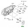 Obturateur caoutchouc optique avant Kawasaki Z750 (2007-2012)