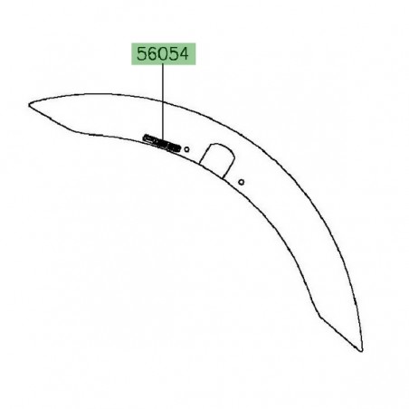 Autocollant "ABS" garde-boue avant Kawasaki Vulcan S (2015 et +) | Moto Shop 35