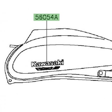 Autocollant "Kawasaki Vulcan S" réservoir Kawasaki Vulcan S (2015 et +) | Moto Shop 35