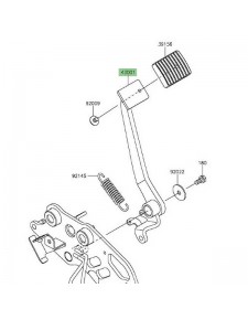 Pédale de frein arrière Kawasaki Vulcan S (2015 et +) | Réf. 430010733