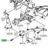 Vis fixation repose-pieds arrière Kawasaki Vulcan S (2015 et +)