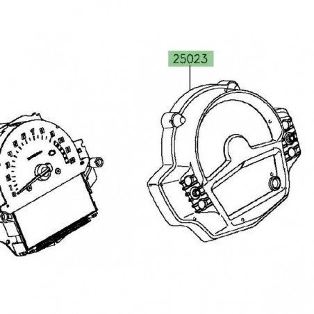 Dessus de compteur Kawasaki Vulcan S (2015 et +) | Réf. 250230102