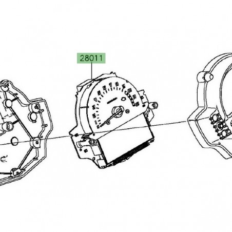 Compteur seul Kawasaki Vulcan S (2015-2016) | Moto Shop 35