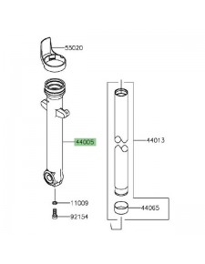 Fourreau de fourche Kawasaki Vulcan S (2015 et +)