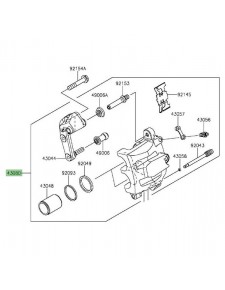 Étrier de frein avant Kawasaki Vulcan S (2015 et +) | Réf. 430800153DJ