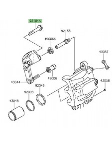 Vis M8x45 fixation étrier de frein avant Kawasaki Vulcan S (2015 et +) | Réf. 921541706