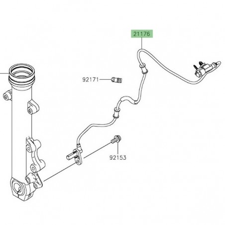 Câble ABS roue avant Kawasaki Vulcan S ABS (2015 et +) | Réf. 211760804