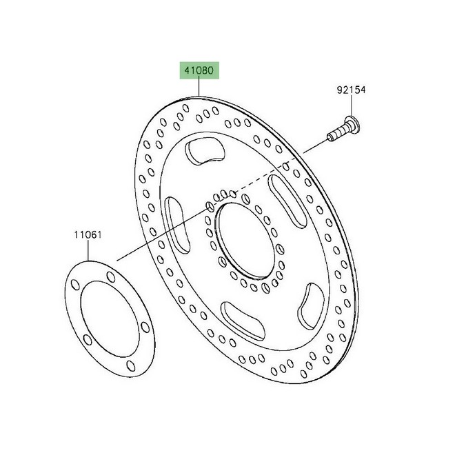 Disque de frein avant Kawasaki Vulcan S (2015-2016) | Réf. 41080062411H