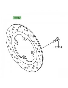 Disque de frein arrière Kawasaki Vulcan S (2015-2016) | Réf. 41080062511H