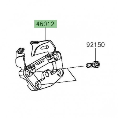 Pontet support compteur Kawasaki Vulcan S (2015 et +) | Réf. 46012035018R