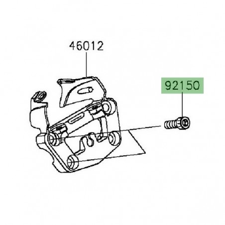 Vis M10x30 pour fixation pontet support compteur Kawasaki Vulcan S (2015 et +) | Réf. 921501690