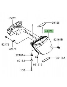 Feu arrière à Leds Kawasaki Vulcan S (2015 et +) | Réf. 230250342