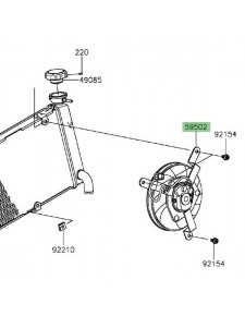 Ventilateur Kawasaki Vulcan S (2015 et +)