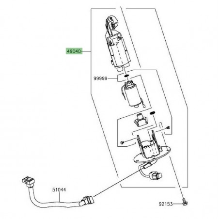 Pompe à essence Kawasaki Vulcan S (2015 et +) | Réf. 490400738