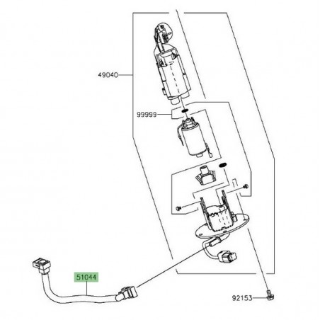 Durite d'essence Kawasaki Vulcan S (2015-2016) | Réf. 510440763